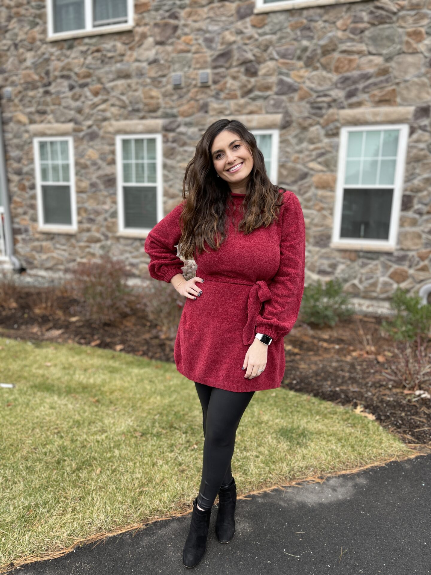 outfit-inspiration-sweater-dress-leggings-b-loved-boston